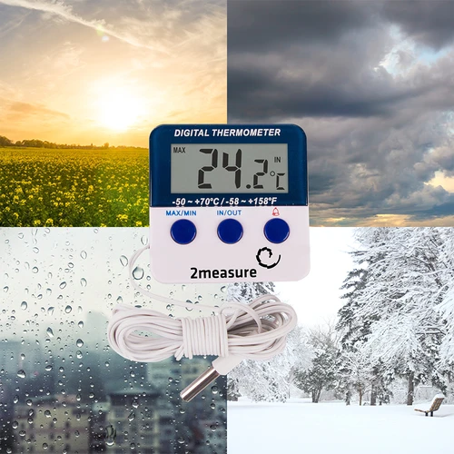 Vejrstation – elektronisk, sonde, hvid - 10