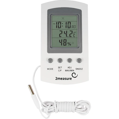 Vejrstation – elektronisk, sonde, hvid  - 1 