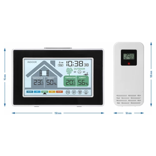 Vejrstation fra Soens – elektronisk, med trådløs udendørssensor - 6
