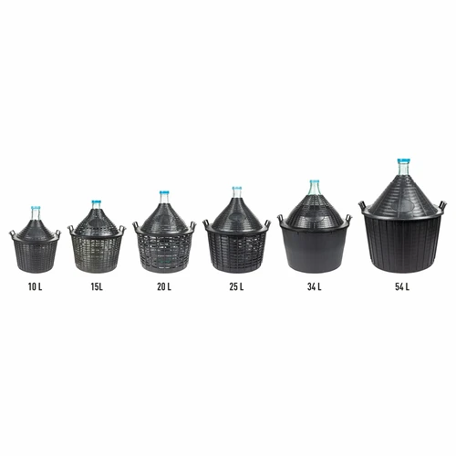 Vinballon 15 L i plastikkurv - 4