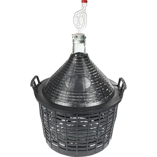 Vinballon 20 L i plastikkurv - 3