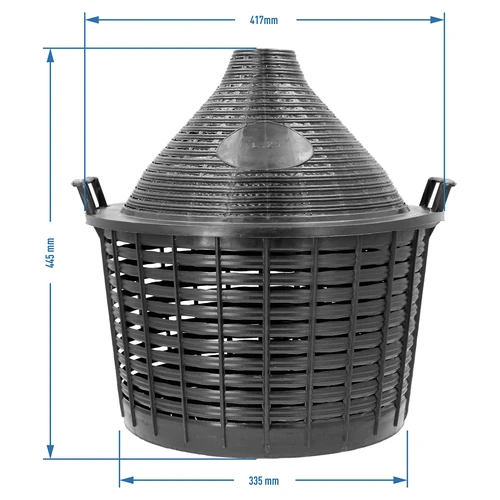 Vinballon 25 L i plastikkurv - 7