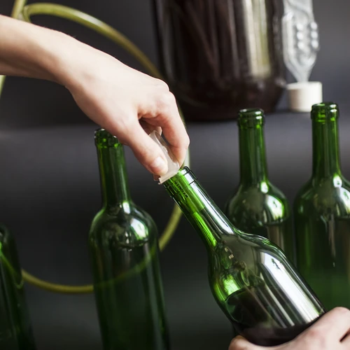 Vinflaske 0,75 L grøn - pakke med 8 stk. - 10