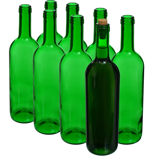 Vinflaske 0,75 L grøn - pakke med 8 stk. - 2