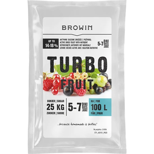 Vingær Turbo Fruit 5-7 dage 100 L  - 1 