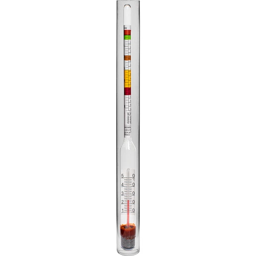Vinmåler med termometer i uknuselig reagensglas - 2