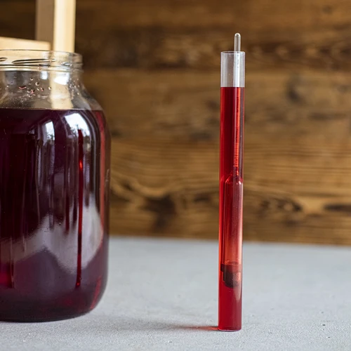 Vinometer (sukkerometer) i et uknuseligt reagensglas - 5