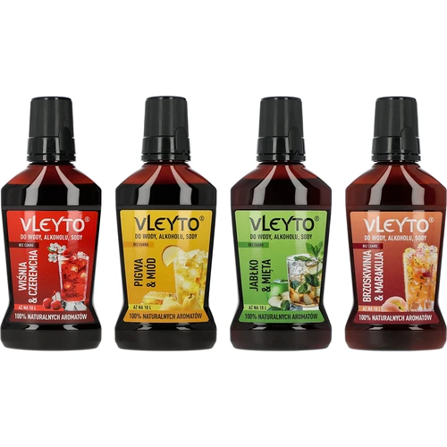 VLEYTO Mynte & Æble – smagsessens med naturlige aromaer, 250 ml - 10