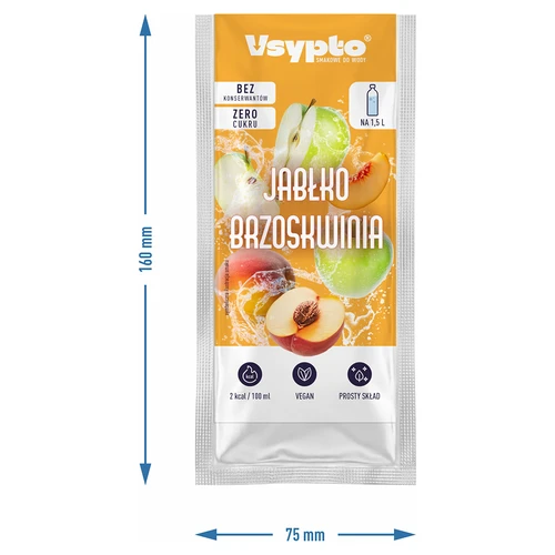 Vsypto Æble-Fersken, 9g - 4