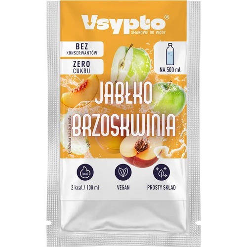 Vsypto Æble Fersken - pakke 15 x 3 g - 3