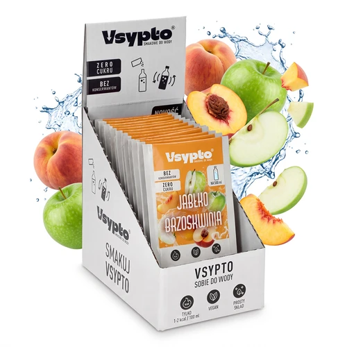 Vsypto Æble Fersken - pakke 15 x 3 g