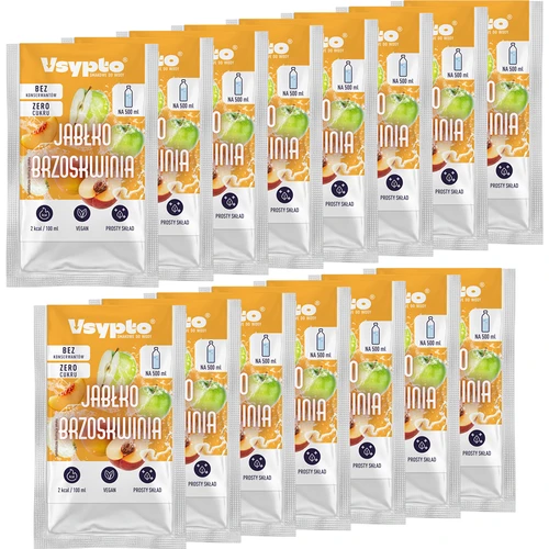 Vsypto Æble Fersken - pakke 15 x 3 g - 2