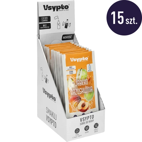 Vsypto Æble & Fersken – sæt 15 x 9 g