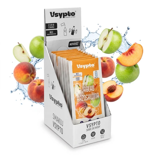 Vsypto Æble & Fersken – sæt 15 x 9 g