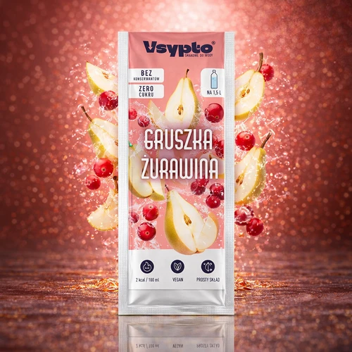 VSYPTO med smag af pære og tranebær, 9 g