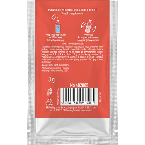 VSYPTO med smag af vandmelon og stikkelsbær, 3 g - 3