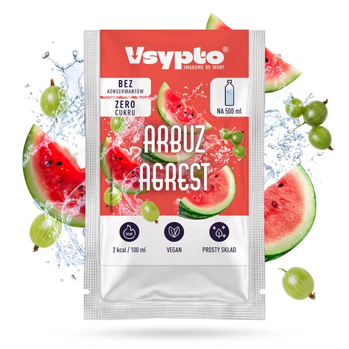 VSYPTO med smag af vandmelon og stikkelsbær, 3 g