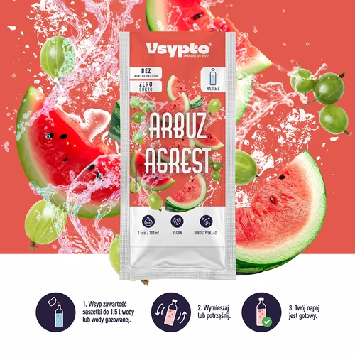 VSYPTO med smag af vandmelon og stikkelsbær, 9 g - 5