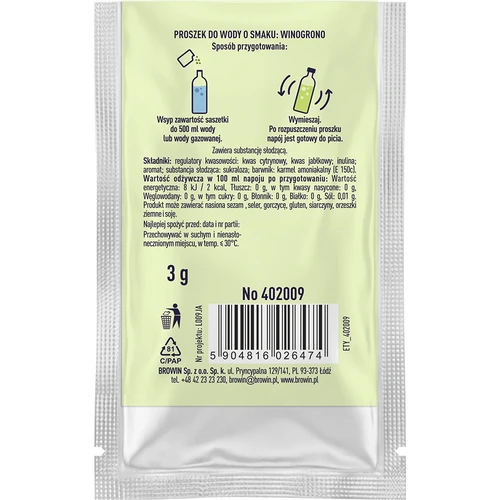 VSYPTO med smag af vindrue, 3 g - 3