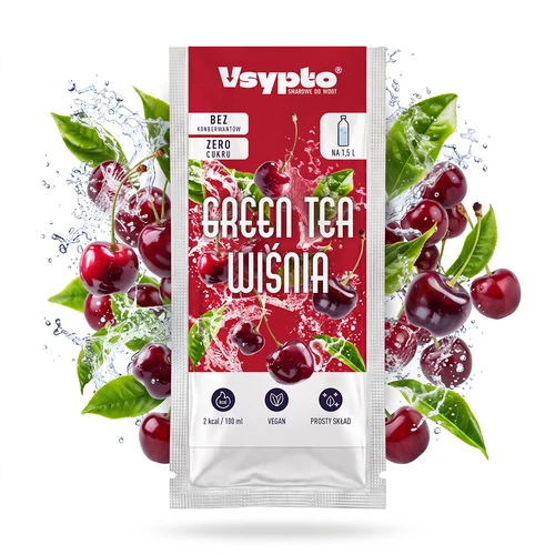 VSYPTO med smagen Green Tea Kirsebær, 9 g