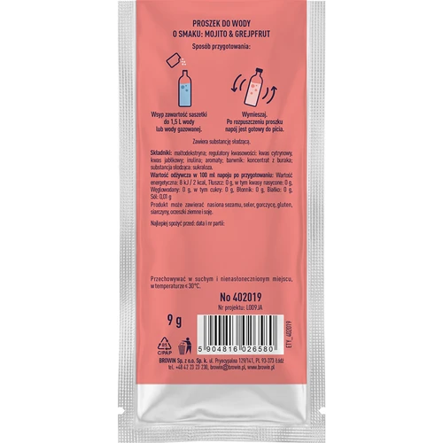 VSYPTO med smagen Mojito Grapefrugt, 9 g - 3