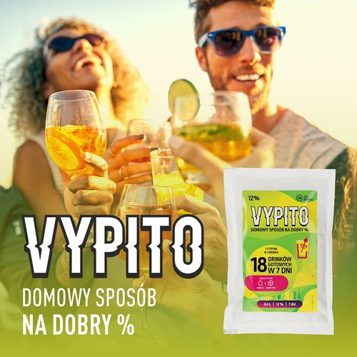 VYPITO 12%, pose til 18 drinks - Citron & lime, 126 g - 6