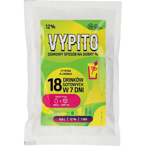 VYPITO 12%, pose til 18 drinks - Citron & lime, 126 g  - 1 