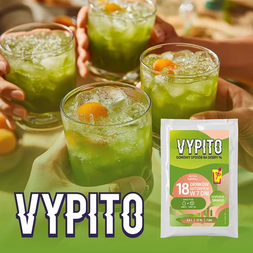 VYPITO 12 %, pose til 18 drinks - Matcha-abrikos, 126 g - 6