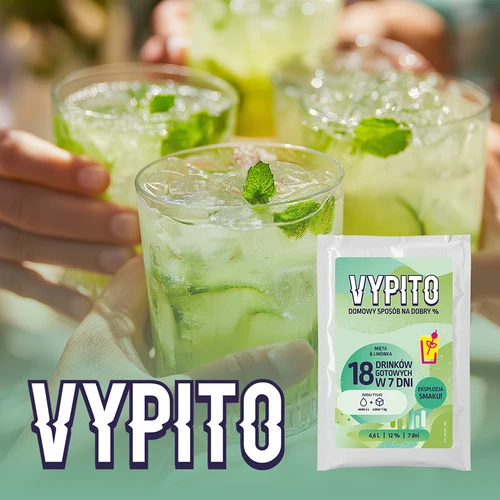 VYPITO 12 %, pose til 18 drinks – Mynte-Lime, 126 g - 6