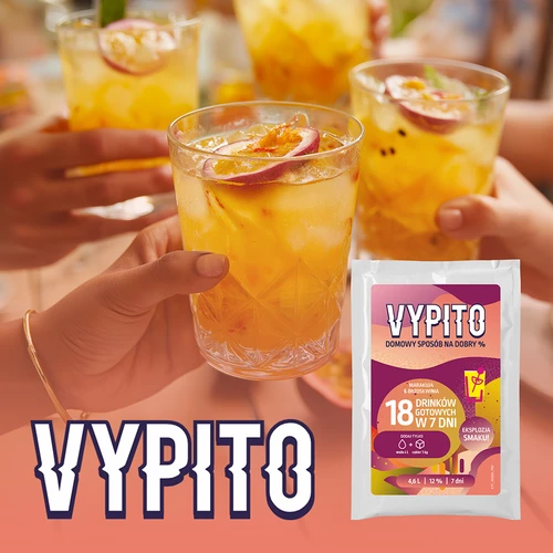 VYPITO 12 %, pose til 18 drinks – Passionsfrugt-Fersken, 126 g - 6