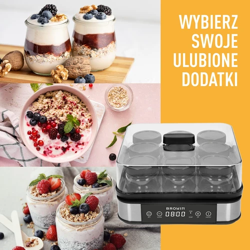 Yoghurtmaskine med termostat, 9 glas, 1,6 L - 14