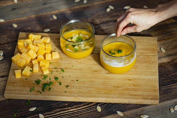 Cremet græskarsuppe