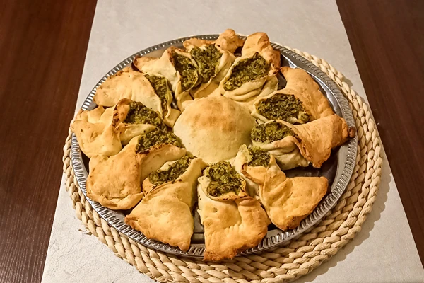 Gærstjerne med spinat