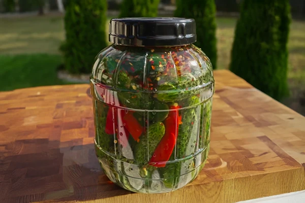 Mælkesyrede agurker med chili