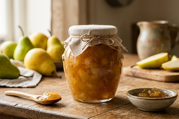 Pæremarmelade med vanilje