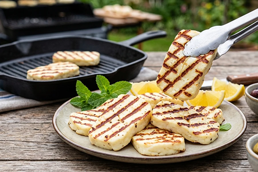 Browin Przepiśnik - Ost af typen halloumi - ideel til grillen