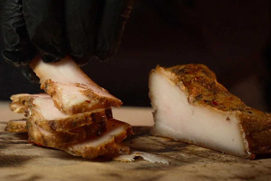 Røget spæk med urter