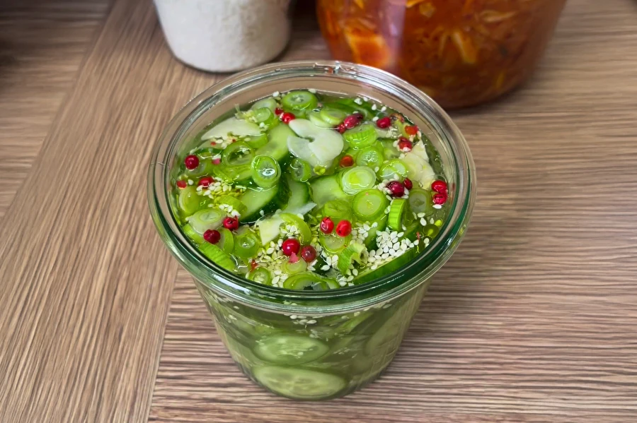 Syltede agurker på japansk