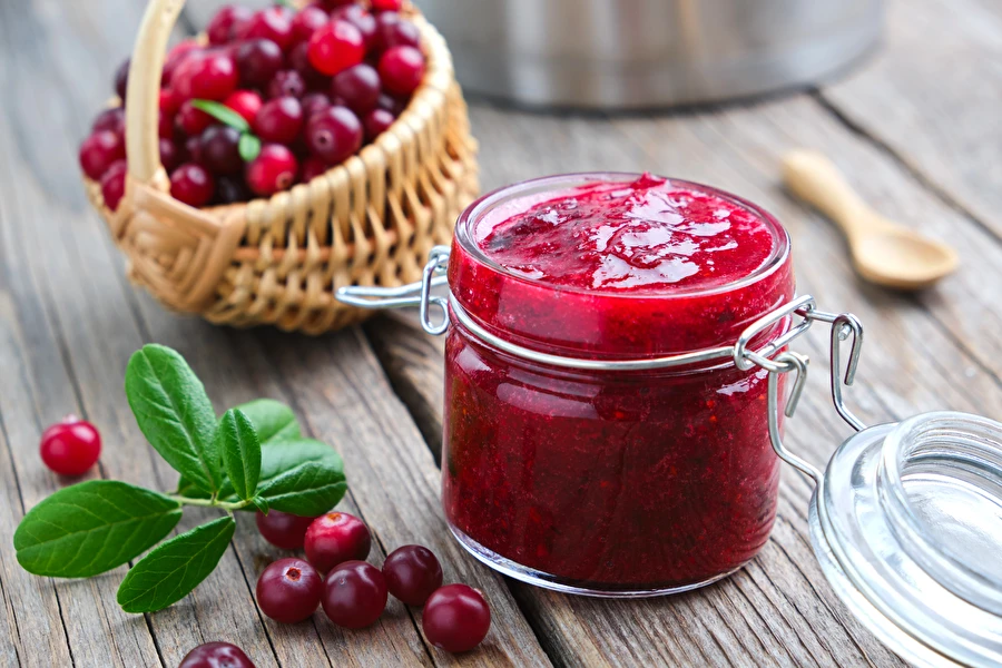 Browin Przepiśnik - Tranebærkonfiture - til sandwiches, kød og postejer